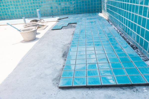 Cost of Pool Flooring Installation in Brick