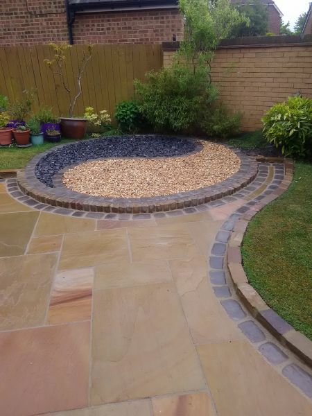 Cost of Sandstone Patio Installation in Brick